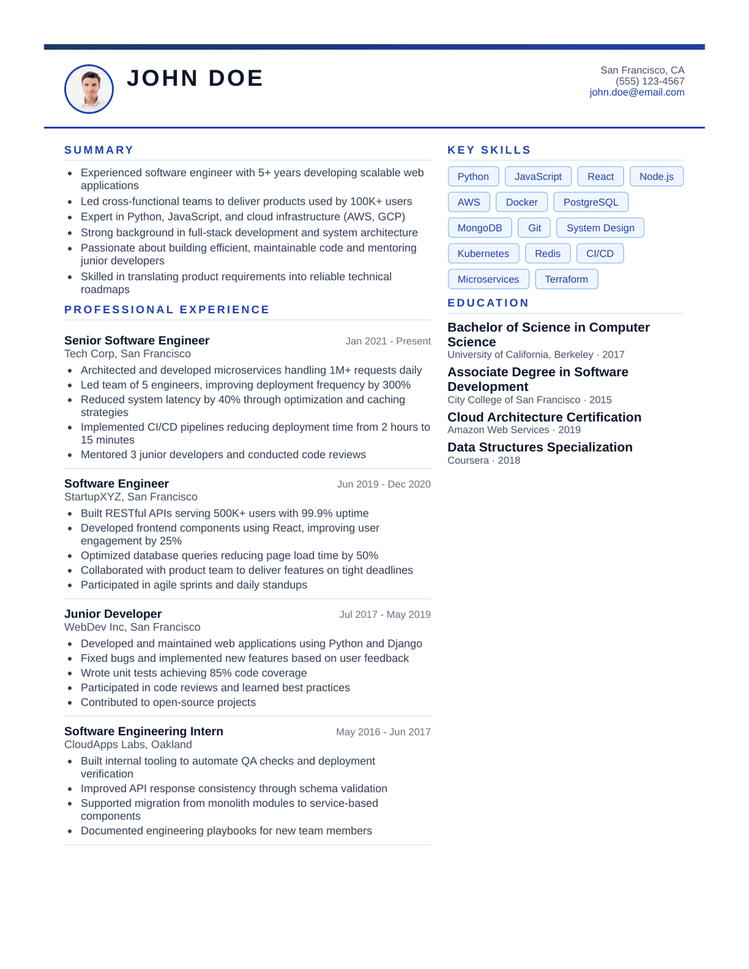 Resume Templates — 200+ ATS‑friendly designs | Resumly