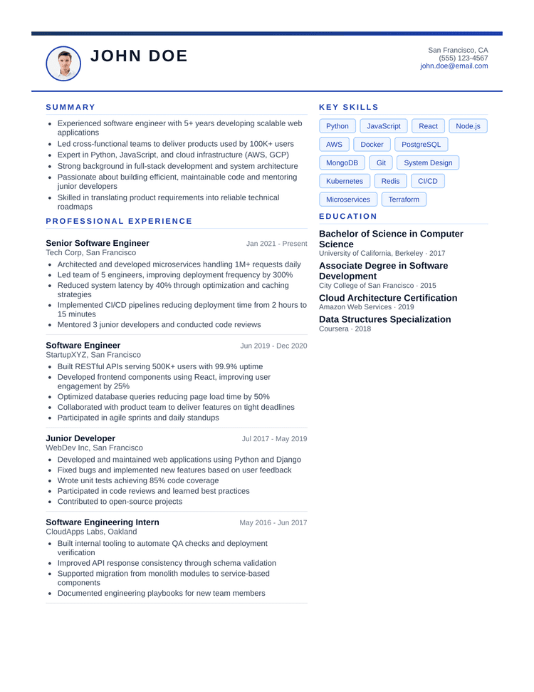 Word Resume Templates — Free .docx Export | Resumly
