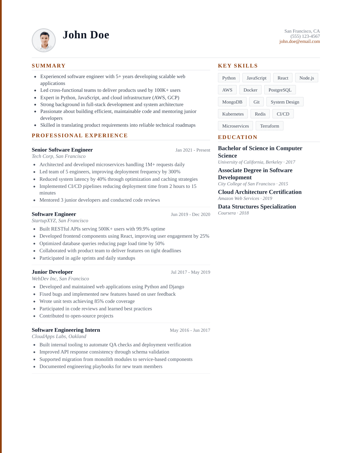 ATS Resume Templates — 200+ Free Designs | Resumly