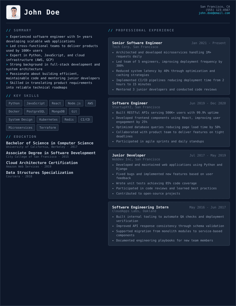 ATS Resume Templates — 200+ Free Designs | Resumly