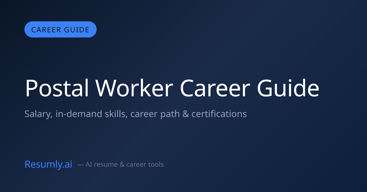 Postal Worker Career Guide 2026: Salary, Skills & Path