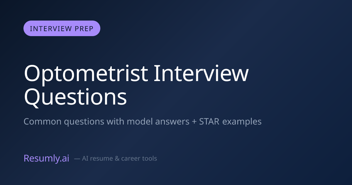 Optometrist Interview Questions & Answers (2026)