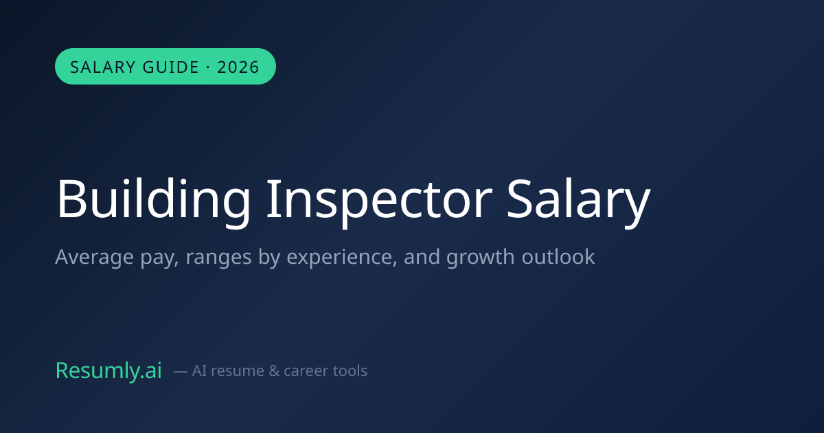 Building Inspector Salary: $78,000 Average (2026)