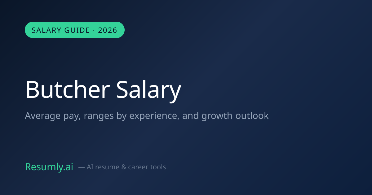 Butcher Salary: $35,000 Average (2026)