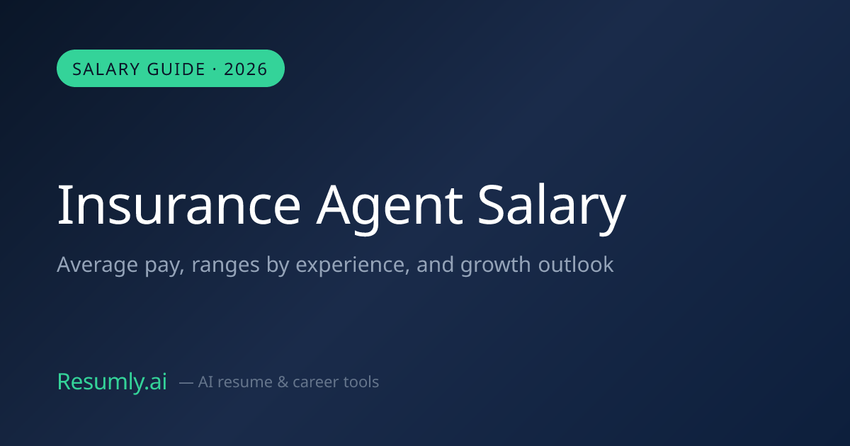 Insurance Agent Salary in 2026: $55,000 a Year
