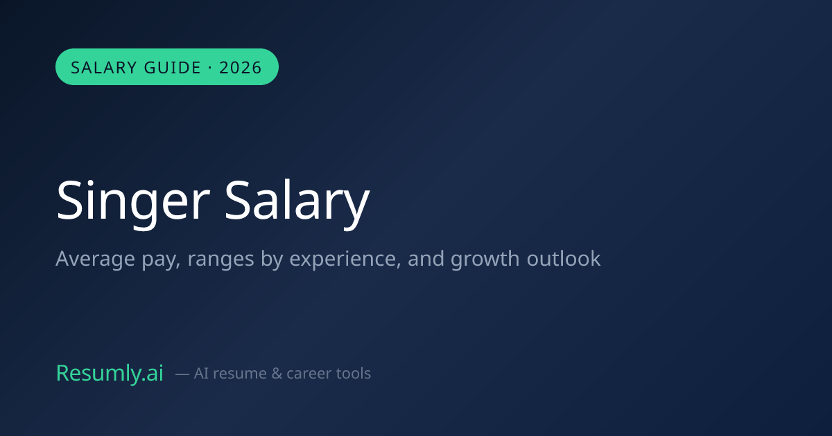 Singer Salary 2026: $55,000 Average Pay